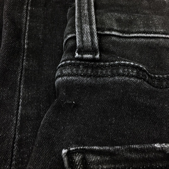 AMERICAN EAGLE Jeans Highest Rise Jegging Crop Faded Black Wash Size 4 Regular - Picture 14 of 15